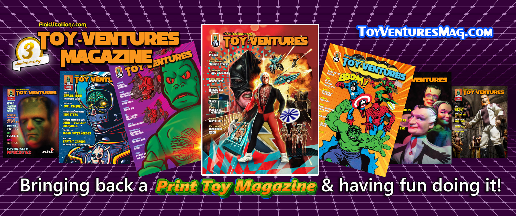Toy-Ventures Magazine- 3 years of bringing back the toy magazine