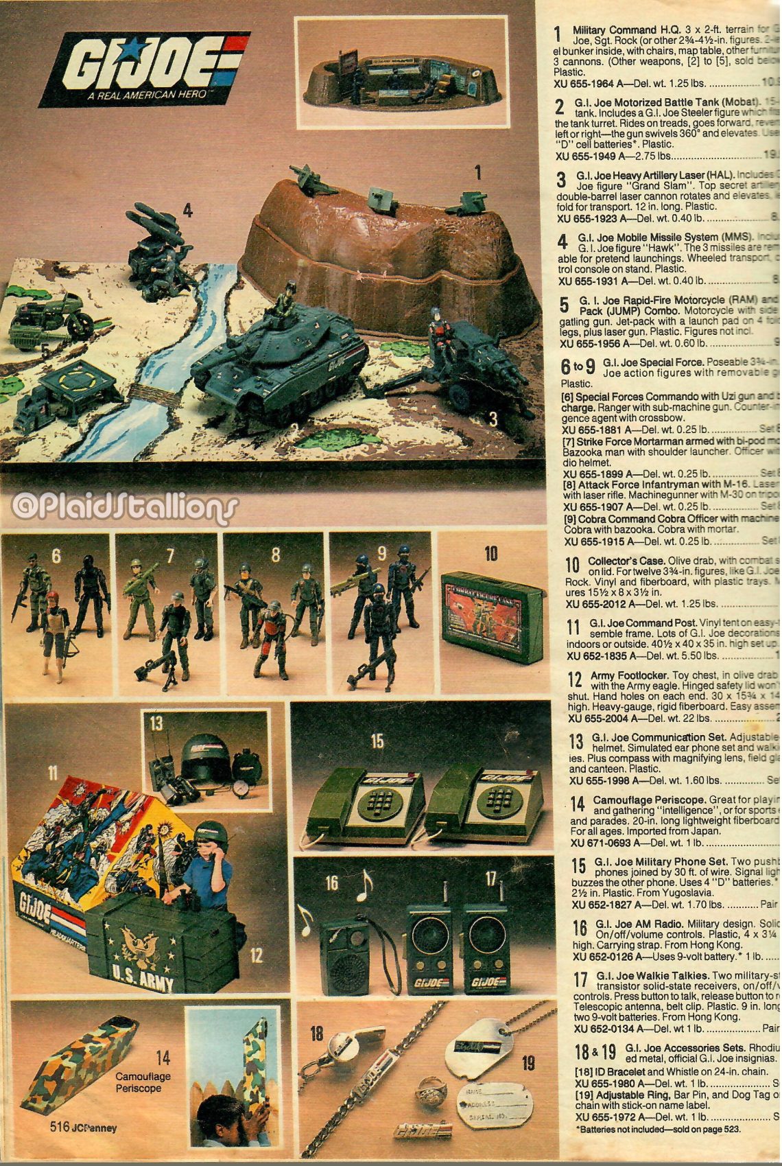 1982 GI Joe Playset from the JC Penney Catalog PS