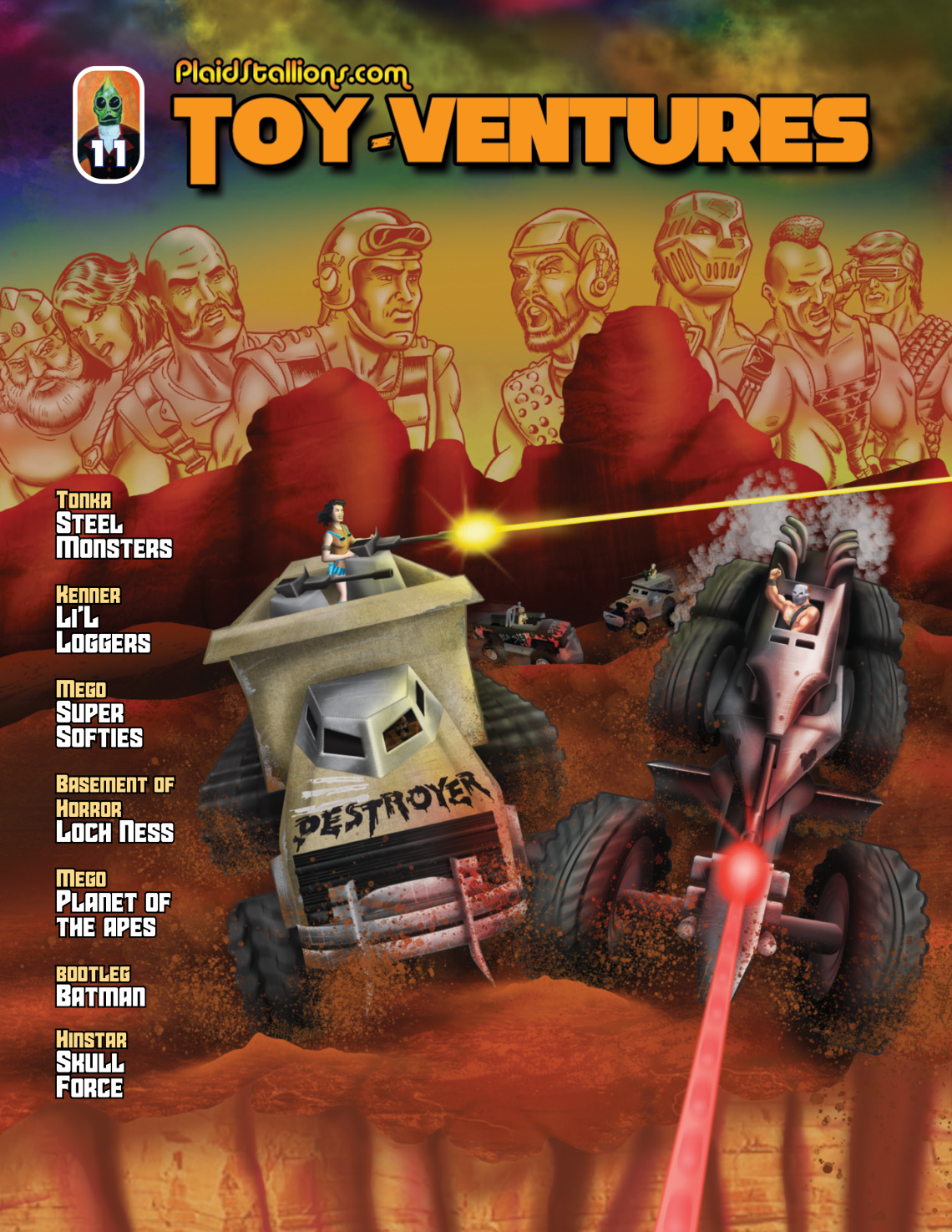 Plaid Stallions Toy-Ventures magazine Issue 11: Tonka Steel Monsters ...