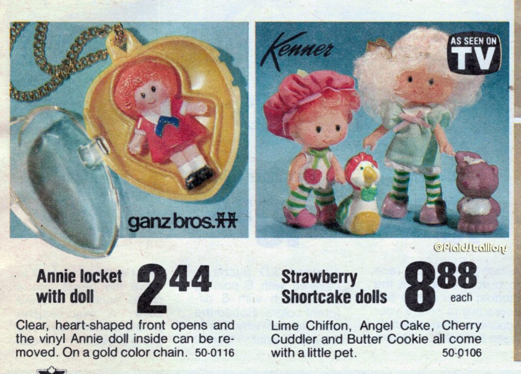 Annie- 1982 Canadian Tire Toy Parade Flyer.
