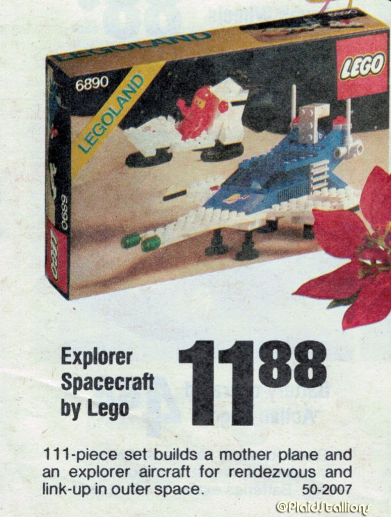 Space Lego 1982 Canadian Tire Toy Parade Flyer.