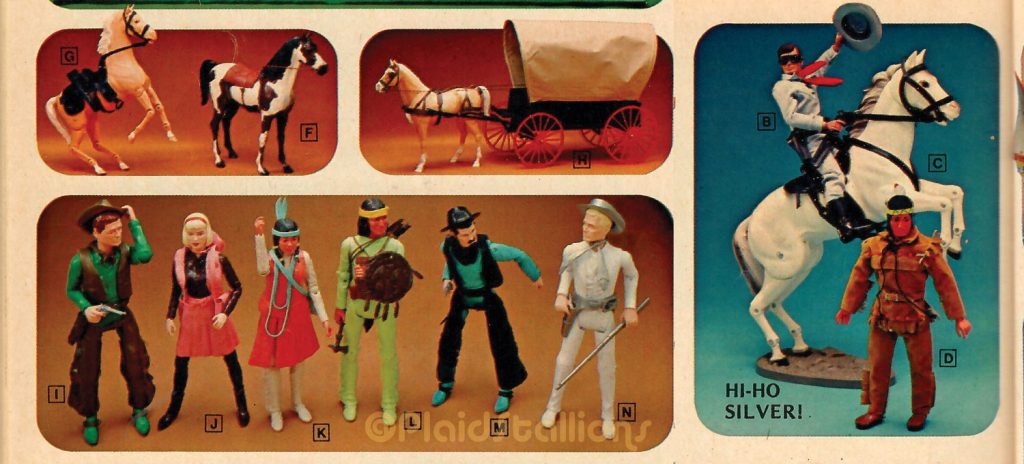 Marx Johnny West & Gabriel Lone Ranger- Frontier Fun