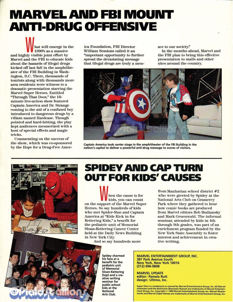 Marvel Comics Licensing Book from 1990- Toybiz 