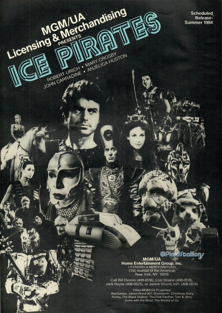 Ice Pirates Licensing ad from a 1983 toy publication