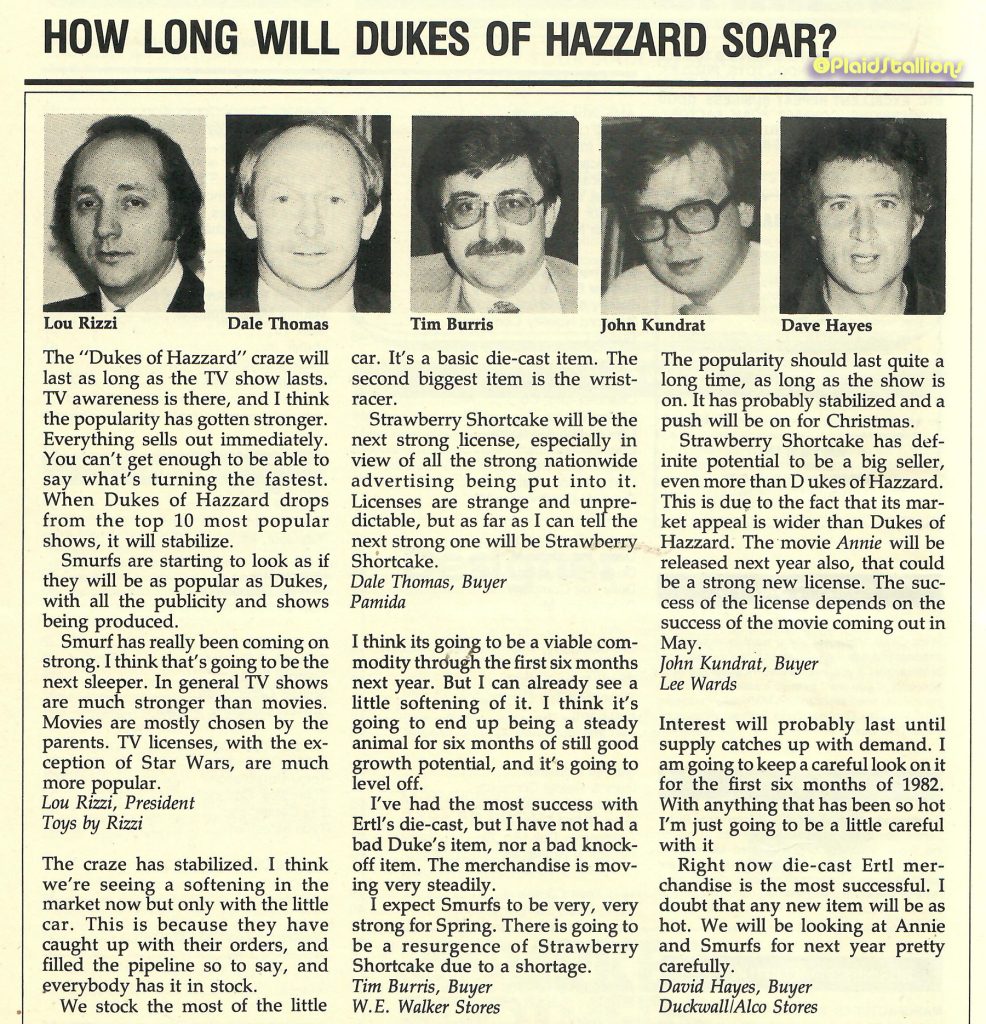 Dukes of Hazzard toys discussion
