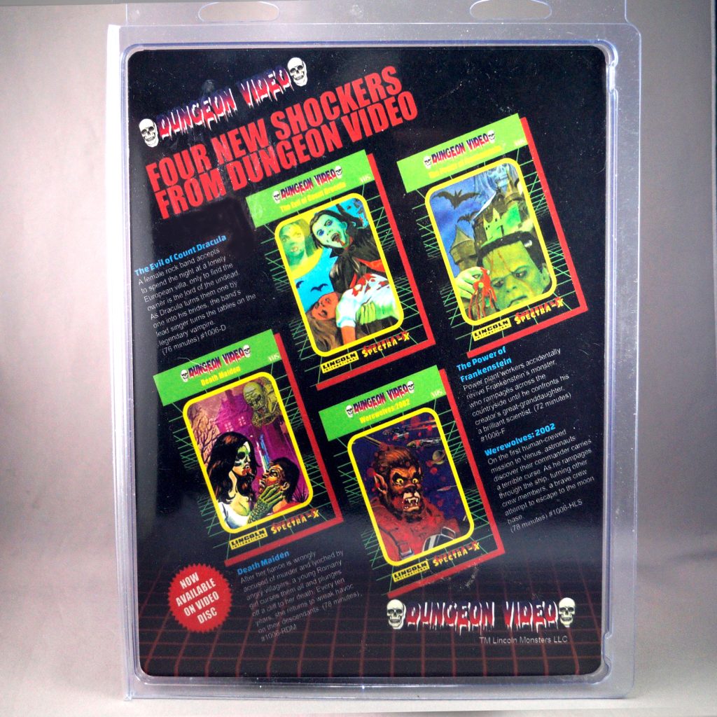 Lincoln Monsters The Evil of Count Dracula 8" Limited Edition Dungeon Video Card