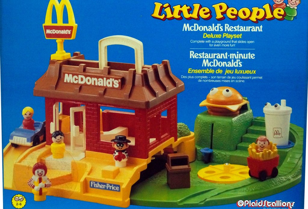 Fisher Price Little People McDonalds Playset ffrom 1990