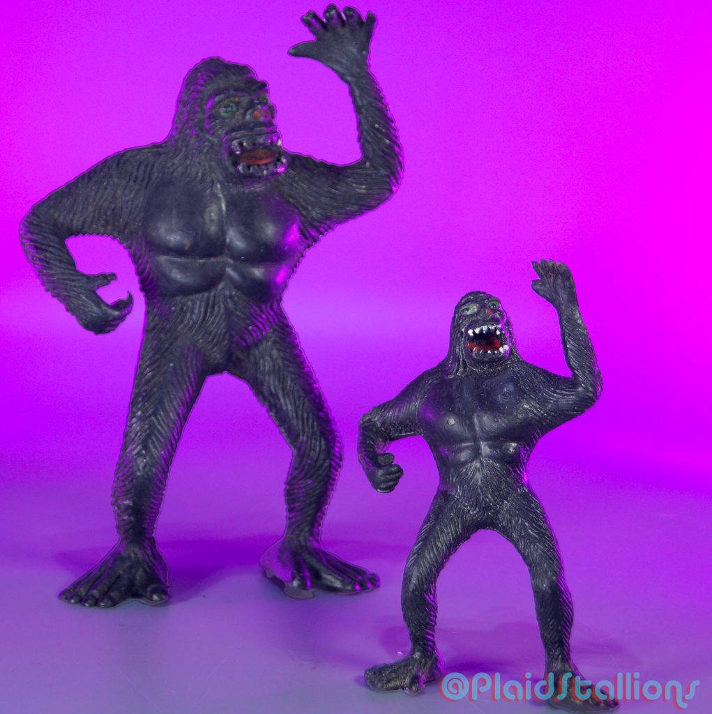 tiny King Kong and a cheap-o blow-mo