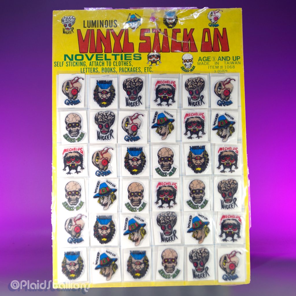 Monster Puffy Stickers that Glow in the Dark