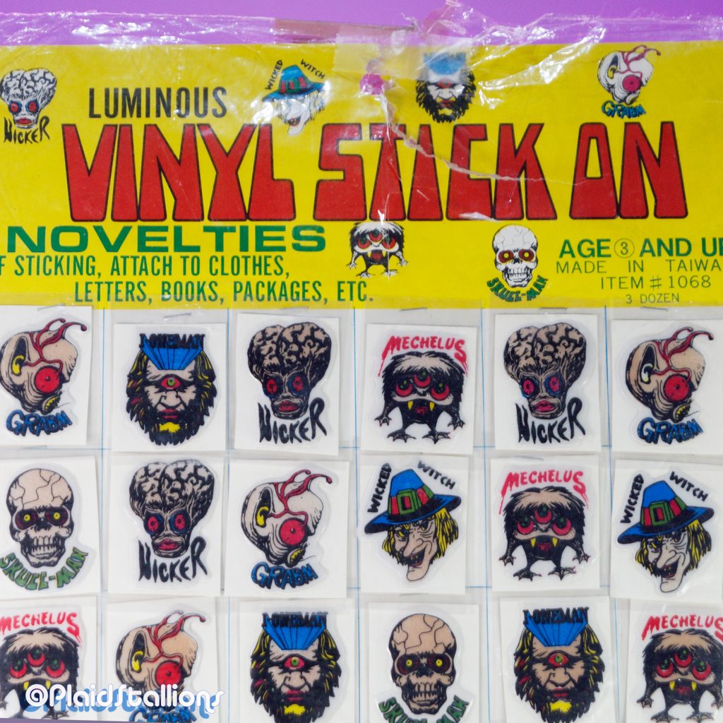 Monster Puffy Stickers that Glow in the Dark