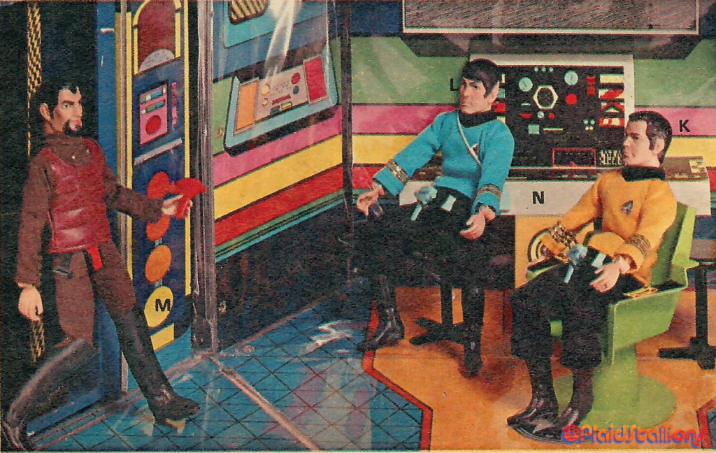 Mego, Planet of the Apes, Mego Action Stallion, Kenner Bionic Man, Kenner Six Million Dollar Man, Steve Austin, Simpson's stores, Canada, wish books, Christmas Catalogues, Star Trek, Mego Bridge Playset, Mr Spock, General Urko, Big Jim, Doctor Steel, Kung Fu Grip, Camper, Mattel, 1975, vintage catalogue, PlaidStallions,