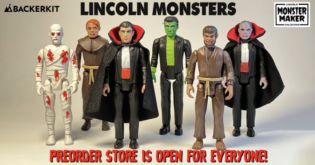 The Lincoln Monsters Backer Kit Store is now open to the public.
