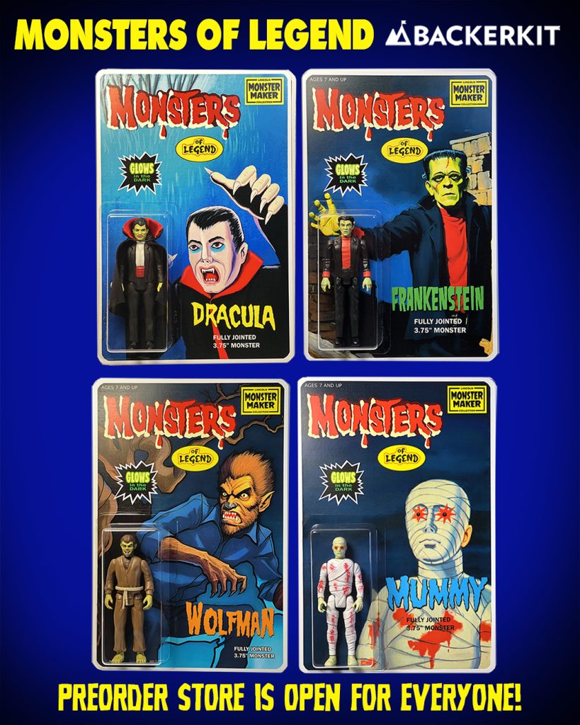 The Lincoln Monsters Backer Kit Store is now open to the public.