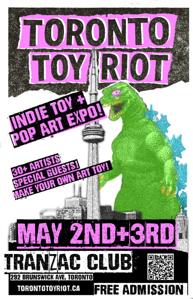 Toronto Toy Riot is a not-for-profit, artist run event that showcases the work of 30+ vendors, all of whom create handmade, small run art and designer toys. 