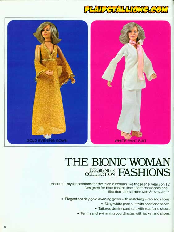 Kenner Bionic Woman doll White Pantsuit Outfit